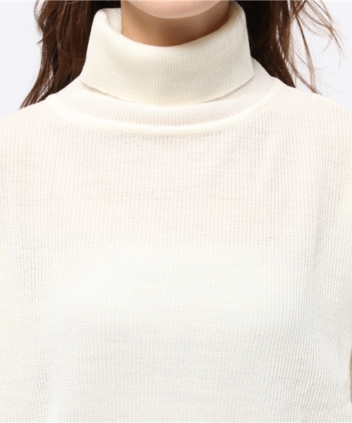 ROSE BUD(ローズバッド)の「(B.B)R52398-92DO T/N KNIT P/O(ニット/セーター・レディース・アイボリー/ブラック/キャメル・ONE SIZE)」の7枚目の写真