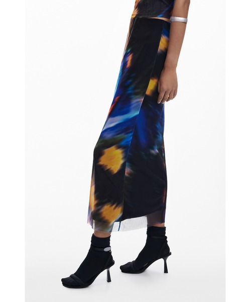 Desigual（デシグアル）の「FALBUTTERFLYLACROIX スカート（スカート・レディース・ブラック・M/L/XL/XS/S）」の4枚目の写真