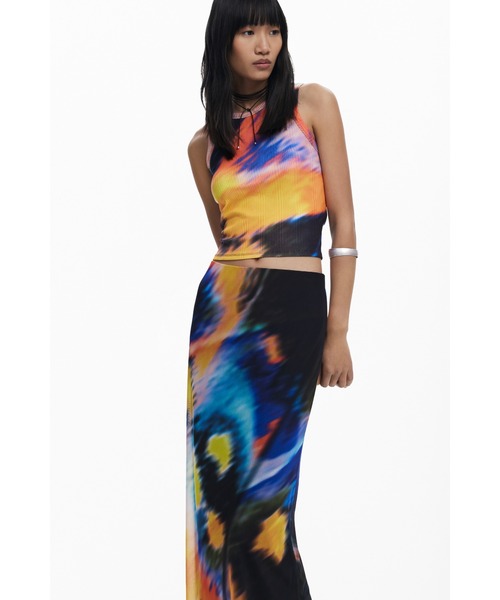 Desigual（デシグアル）の「FALBUTTERFLYLACROIX スカート（スカート・レディース・ブラック・M/L/XL/XS/S）」の7枚目の写真