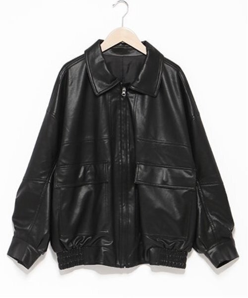 セール】レザージャケット【韓国ファッション】（ブルゾン）｜Mi-je