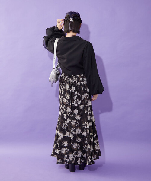 Mavie..7（メヴィセットゥ）の「【Mavie..7】袖チュールショート