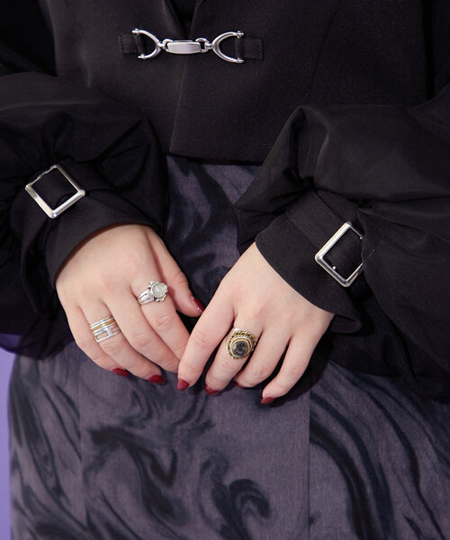 Mavie..7（メヴィセットゥ）の「【Mavie..7】袖チュールショートジャケット（その他アウター・レディース・ブラック・FREE）」の20枚目の写真