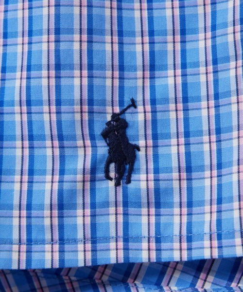 POLO RALPH LAUREN（ポロ ラルフ ローレン）の「【POLO RALPH LAUREN】コルビーチェック ウーブントランクス（トランクス・メンズ・ブルー・LARGE/MEDIUM）」の2枚目の写真