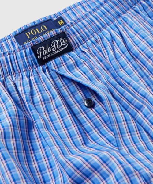 POLO RALPH LAUREN（ポロ ラルフ ローレン）の「【POLO RALPH LAUREN】コルビーチェック ウーブントランクス（トランクス・メンズ・ブルー・LARGE/MEDIUM）」の3枚目の写真