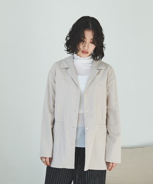 セール】シワ加工テーラードジャケット（テーラードジャケット