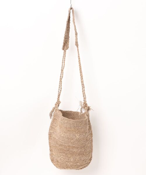 EARTH MADE（アースメイド）の「HENP COTTON SHOULDER（ショルダーバッグ・レディース・ナチュラル/ブラック/ベージュ・FREE）」の2枚目の写真