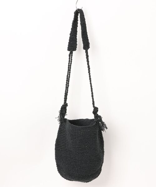 EARTH MADE（アースメイド）の「HENP COTTON SHOULDER（ショルダーバッグ・レディース・ナチュラル/ブラック/ベージュ・FREE）」の5枚目の写真