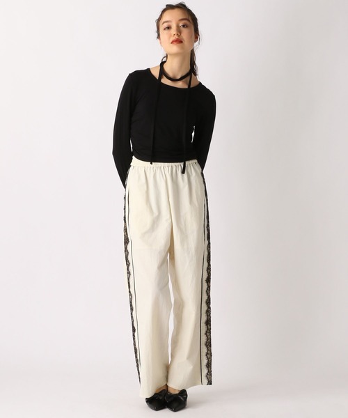 FOREVER 21(フォーエバー トゥエンティーワン)の「【2025SS】ボウタイシャーリングカットソー(Tシャツ/カットソー・レディース・ベージュ/ブラック/ナチュラル/ブルー・SMALL/MEDIUM)」の10枚目の写真