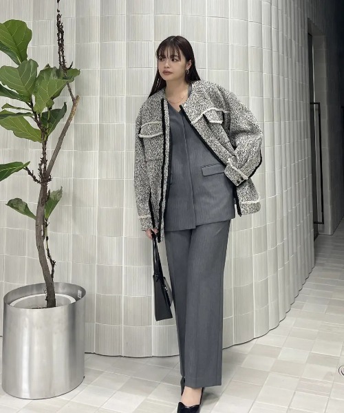 Ameri（アメリ）の「OTONA MUSE LONG VEST WITH PANTS