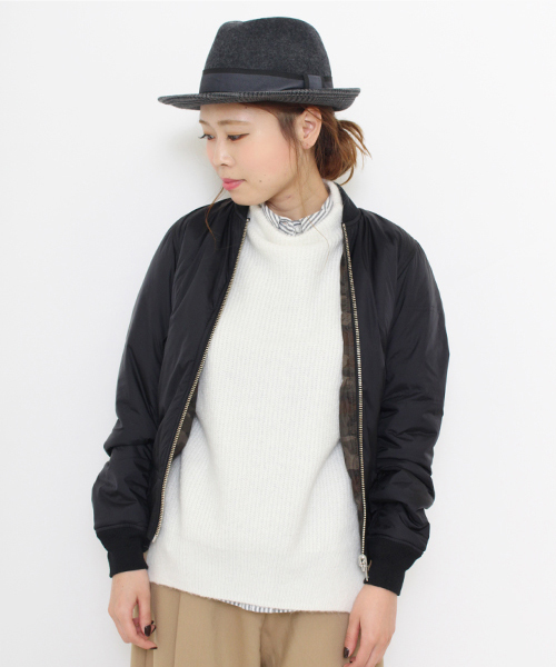 Alpha Industries（アルファインダストリーズ）の「【ALPHA×CIAOPANICTYPY】リバーシブルMA-1（ブルゾン・レディース・ブラック/オリーブ・SMALL）」の10枚目の写真