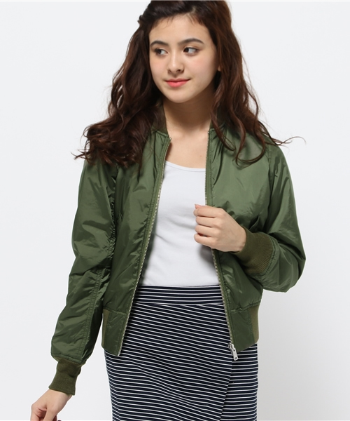 Alpha Industries（アルファインダストリーズ）の「【ALPHA×CIAOPANICTYPY】リバーシブルMA-1（ブルゾン・レディース・ブラック/オリーブ・SMALL）」の11枚目の写真