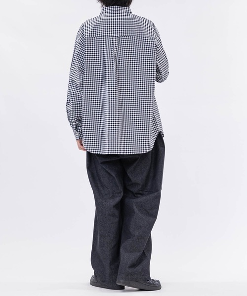 SUGGESTION（サジェッション）の「【13】センタープレス ワイドデニムスラックス（デニムパンツ・メンズ・グレー/ネイビー/ブラック/ブルーグレー・MEDIUM/LARGE）」の12枚目の写真