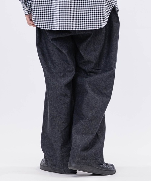 SUGGESTION（サジェッション）の「【13】センタープレス ワイドデニムスラックス（デニムパンツ・メンズ・グレー/ネイビー/ブラック/ブルーグレー・MEDIUM/LARGE）」の8枚目の写真