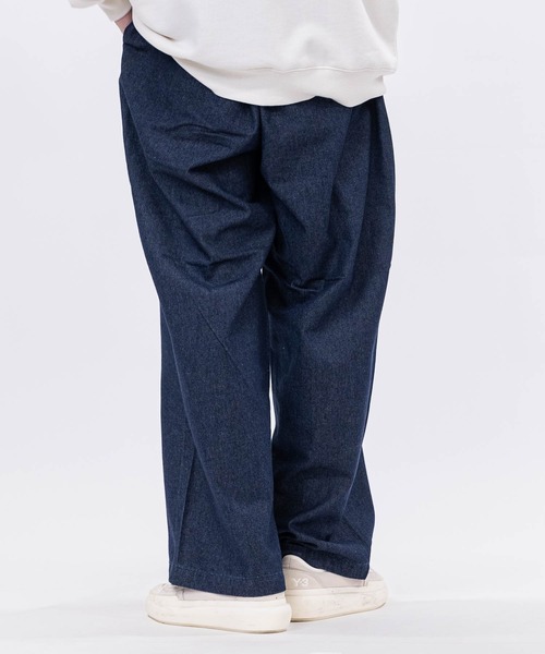 SUGGESTION（サジェッション）の「【13】センタープレス ワイドデニムスラックス（デニムパンツ・メンズ・グレー/ネイビー/ブラック/ブルーグレー・MEDIUM/LARGE）」の16枚目の写真