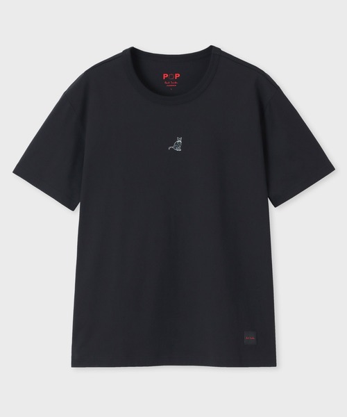 Paul Smith（ポールスミス）の「【ラウンジウェア】“Cat” Tシャツ【853251 P7339S】（Tシャツ/カットソー・メンズ・ホワイト/ピンク/ブラック・LARGE/MEDIUM）」の2枚目の写真