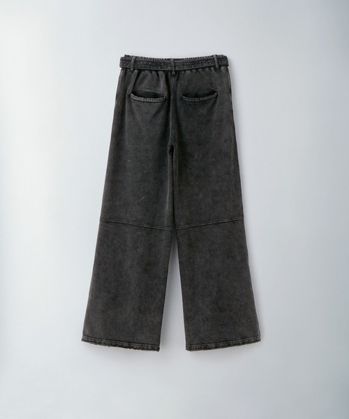 セール】【Ruelle】Pigment-Dyed Wide Sweat Pants / ピグメント