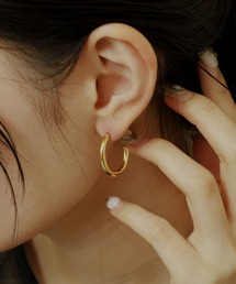 blancotokyo 2点セット 日本製 金属アレルギー対策 サージカル ステンレス 316L フープピアス 男女兼用