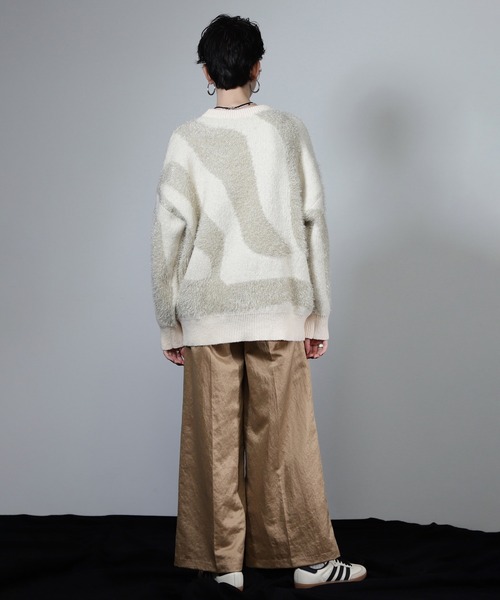 ROSE BUD(ローズバッド)の「【WEB・一部店舗限定】ニュアンスパターンラメニット(ニット/セーター・レディース・ピンク/ベージュ・ONE SIZE)」の5枚目の写真