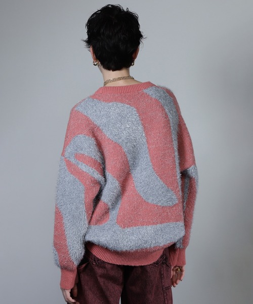 ROSE BUD(ローズバッド)の「【WEB・一部店舗限定】ニュアンスパターンラメニット(ニット/セーター・レディース・ピンク/ベージュ・ONE SIZE)」の13枚目の写真