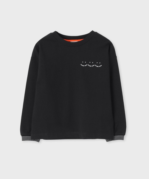 Paul Smith JUNIOR(ポールスミスジュニア)の「ジュニア "Happy" Tシャツ / 893155 4151202(Tシャツ/カットソー・キッズ・ホワイト/ブラック・90cm/110cm/100cm/120cm/130cm/140cm/150cm)」の2枚目の写真