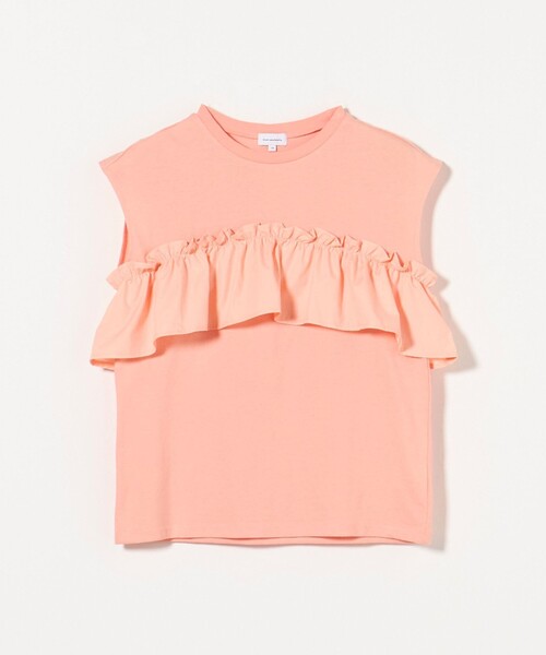 green label relaxing（グリーンレーベルリラクシング）の「【スタメンシリーズ】HCフリル Tシャツ / キッズ 100cm-160cm（Tシャツ/カットソー・キッズ・ブラック/オフホワイト/パープル/シャーベット・130cm/120cm/100cm/110cm/160cm/150cm/140cm）」の6枚目の写真