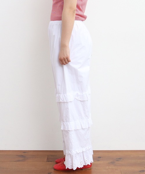 Dot&Stripes CHILD WOMAN(ドットアンドストライプス チャイルドウーマン)の「タイプライター フリルレースパンツ(その他パンツ・レディース・ホワイト・FREE)」の14枚目の写真