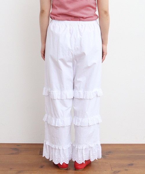 Dot&Stripes CHILD WOMAN(ドットアンドストライプス チャイルドウーマン)の「タイプライター フリルレースパンツ(その他パンツ・レディース・ホワイト・FREE)」の15枚目の写真