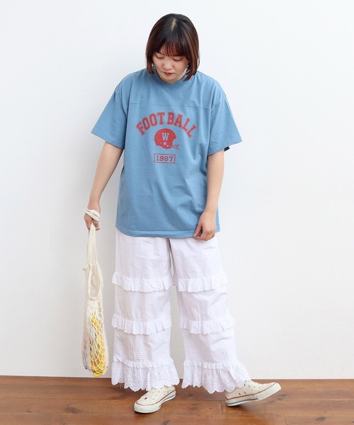 Dot&Stripes CHILD WOMAN(ドットアンドストライプス チャイルドウーマン)の「タイプライター フリルレースパンツ(その他パンツ・レディース・ホワイト・FREE)」の10枚目の写真