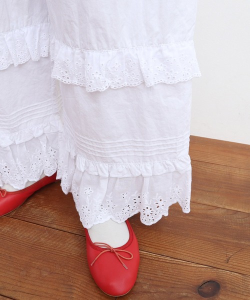 Dot&Stripes CHILD WOMAN(ドットアンドストライプス チャイルドウーマン)の「タイプライター フリルレースパンツ(その他パンツ・レディース・ホワイト・FREE)」の20枚目の写真
