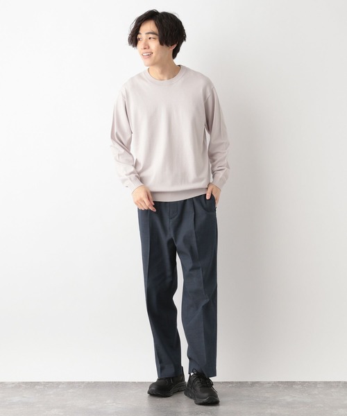 GLOBAL WORK（グローバルワーク）の「メルティライトニット/クルー/147161（ニット/セーター・メンズ・グレー/ホワイト系その他2/チャコールグレー/ネイビー/スカイブルー/ライトグリーン・SMALL/X-LARGE/MEDIUM/LARGE）」の13枚目の写真