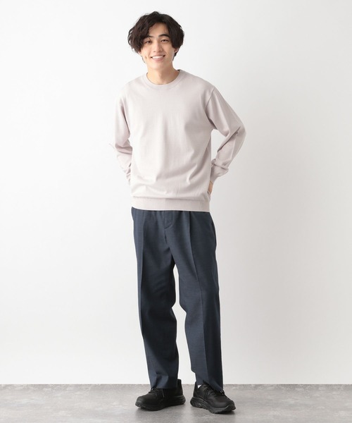 GLOBAL WORK（グローバルワーク）の「メルティライトニット/クルー/147161（ニット/セーター・メンズ・グレー/ホワイト系その他2/チャコールグレー/ネイビー/スカイブルー/ライトグリーン・SMALL/X-LARGE/MEDIUM/LARGE）」の14枚目の写真