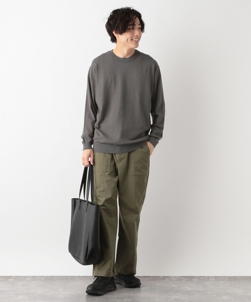 GLOBAL WORK（グローバルワーク）の「メルティライトニット/クルー/147161（ニット/セーター・メンズ・グレー/ホワイト系その他2/チャコールグレー/ネイビー/スカイブルー/ライトグリーン・SMALL/X-LARGE/MEDIUM/LARGE）」の17枚目の写真