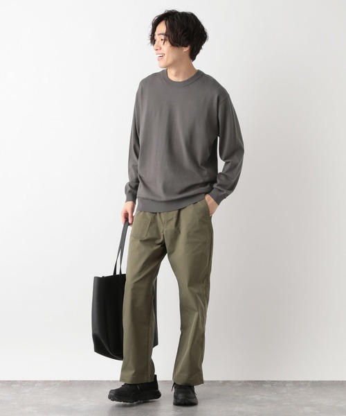 GLOBAL WORK（グローバルワーク）の「メルティライトニット/クルー/147161（ニット/セーター・メンズ・グレー/ホワイト系その他2/チャコールグレー/ネイビー/スカイブルー/ライトグリーン・SMALL/X-LARGE/MEDIUM/LARGE）」の18枚目の写真