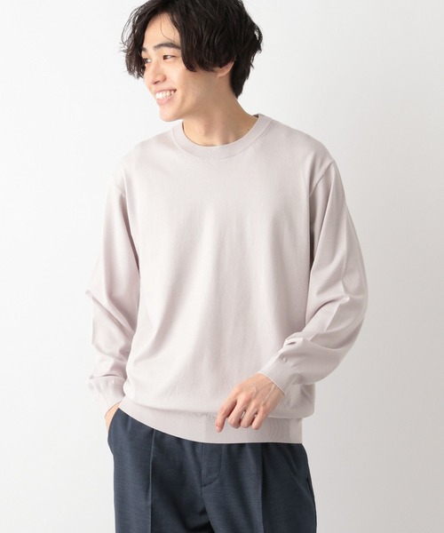 GLOBAL WORK（グローバルワーク）の「メルティライトニット/クルー/147161（ニット/セーター・メンズ・グレー/ホワイト系その他2/チャコールグレー/ネイビー/スカイブルー/ライトグリーン・SMALL/X-LARGE/MEDIUM/LARGE）」の16枚目の写真