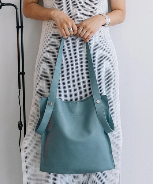 BEAURE カウレザー 2デザインハンドルトート（トートバッグ