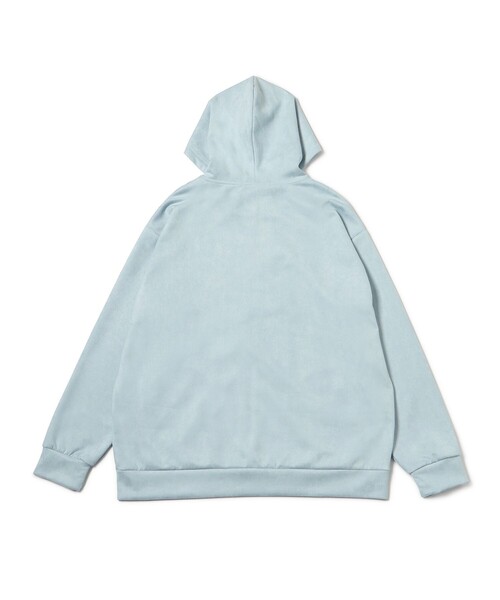  j.n.r.d（ジェー・エヌ・アール・ディー）の「スエードタッチフルZIPパーカー（パーカー・メンズ・サックスブルー/チャコールグレー/ホワイト系その他6・LL/M/L）」の4枚目の写真