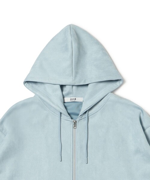  j.n.r.d（ジェー・エヌ・アール・ディー）の「スエードタッチフルZIPパーカー（パーカー・メンズ・サックスブルー/チャコールグレー/ホワイト系その他6・LL/M/L）」の5枚目の写真