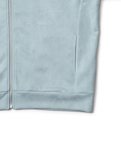  j.n.r.d（ジェー・エヌ・アール・ディー）の「スエードタッチフルZIPパーカー（パーカー・メンズ・サックスブルー/チャコールグレー/ホワイト系その他6・LL/M/L）」の6枚目の写真