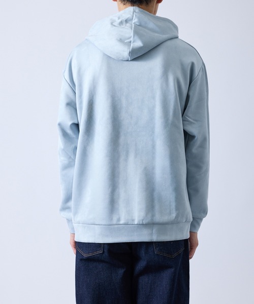 j.n.r.d（ジェー・エヌ・アール・ディー）の「スエードタッチフルZIPパーカー（パーカー・メンズ・サックスブルー/チャコールグレー/ホワイト系その他6・LL/M/L）」の16枚目の写真