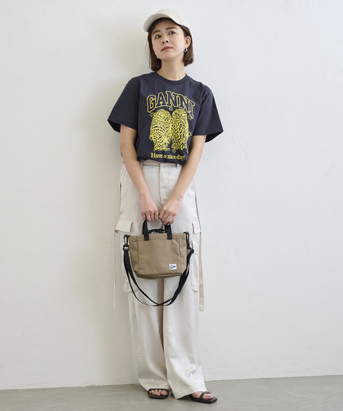 GANNI(ガニー)の「GANNI/ ガニー Basic Jersey Owls Relaxed T-shirt(Tシャツ/カットソー・レディース・ブラック系その他・FREE)」の2枚目の写真