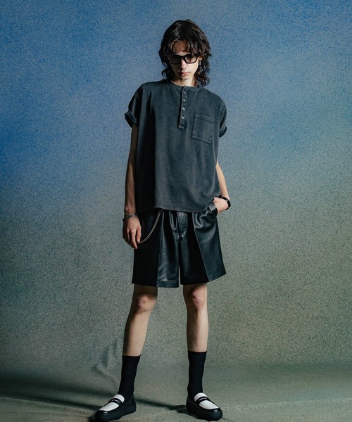 セール】SPANISH LAMB LEATHER SHORT TROUSERS（その他パンツ