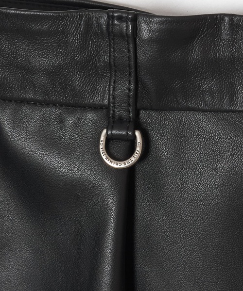 CRIMIE（クライミー）の「SPANISH LAMB LEATHER SHORT TROUSERS（その他パンツ・メンズ・ブラック・M/L/XL/XXL/S）」の5枚目の写真