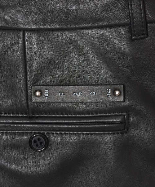 CRIMIE（クライミー）の「SPANISH LAMB LEATHER SHORT TROUSERS（その他パンツ・メンズ・ブラック・M/L/XL/XXL/S）」の6枚目の写真