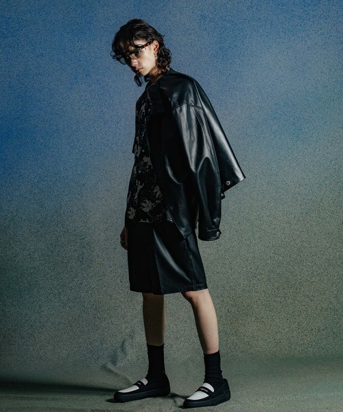 CRIMIE（クライミー）の「SPANISH LAMB LEATHER SHORT TROUSERS（その他パンツ・メンズ・ブラック・M/L/XL/XXL/S）」の9枚目の写真