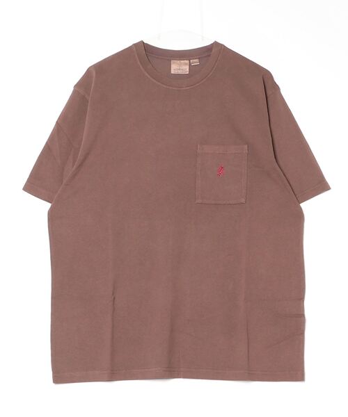tシャツ Gramicci/グラミチ　ピグメントワンポイントTEE　ONE POINT TEE PIGMENT DYED　G304-OGJ-PG レデ セール】Gramicci/グラミチ ピグメントワンポイントTEE ONE