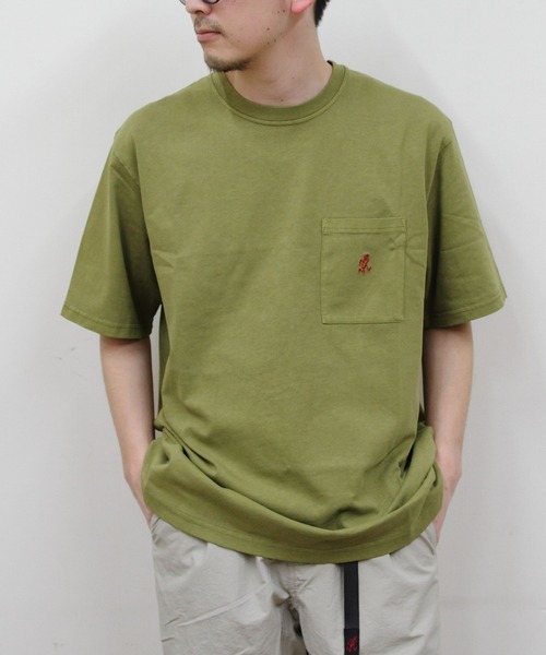 tシャツ Gramicci/グラミチ　ピグメントワンポイントTEE　ONE POINT TEE PIGMENT DYED　G304-OGJ-PG レデ ワンポイントTシャツ｜ONE POINT TEE｜Gramicci｜グラミチ公式