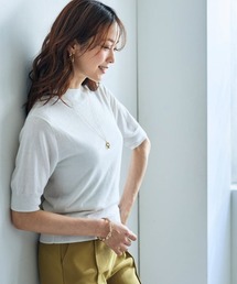 SMILE LAND | ５分袖ハイネックニットプルオーバー＜大きいサイズ有＞【OtonaSMILE】(ニット/セーター)