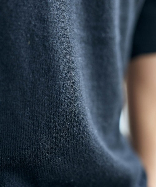 SMILE LAND（スマイルランド）の「５分袖ハイネックニットプルオーバー＜大きいサイズ有＞【OtonaSMILE】（ニット/セーター・レディース・ブラック/オフホワイト・5L/4L/3L/LL/L/M）」の8枚目の写真