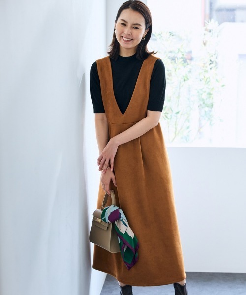 SMILE LAND（スマイルランド）の「５分袖ハイネックニットプルオーバー＜大きいサイズ有＞【OtonaSMILE】（ニット/セーター・レディース・ブラック/オフホワイト・5L/4L/3L/LL/L/M）」の13枚目の写真