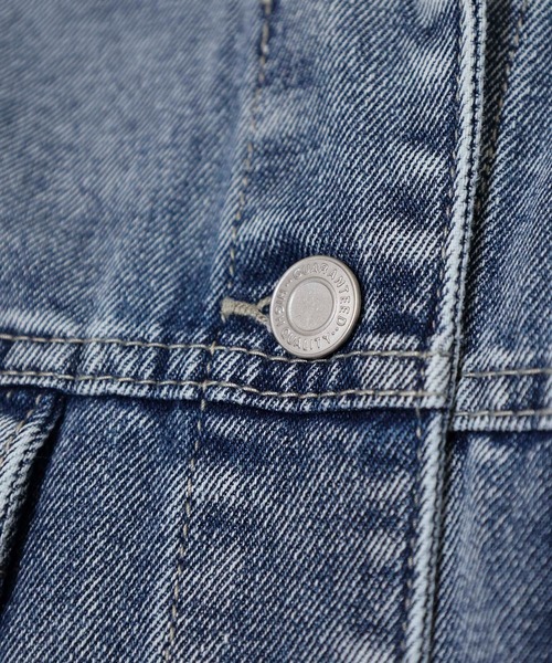 atONE(アットワン)の「ビッグGジャン(デニムジャケット・レディース・ブラック/ブルー・F)」の10枚目の写真